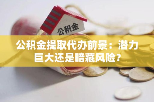 延平公积金提取代办前景：潜力巨大还是暗藏风险？