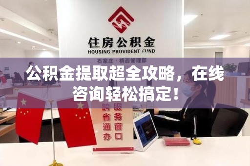 延平公积金提取超全攻略，在线咨询轻松搞定！